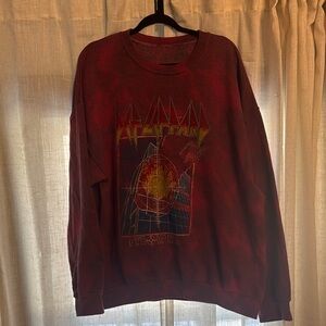 Urban Outfitters Tie Dye Band Graphic Sweater